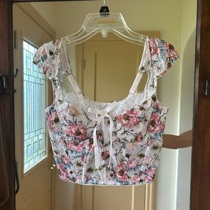 VS Floral Embroidery Corset
